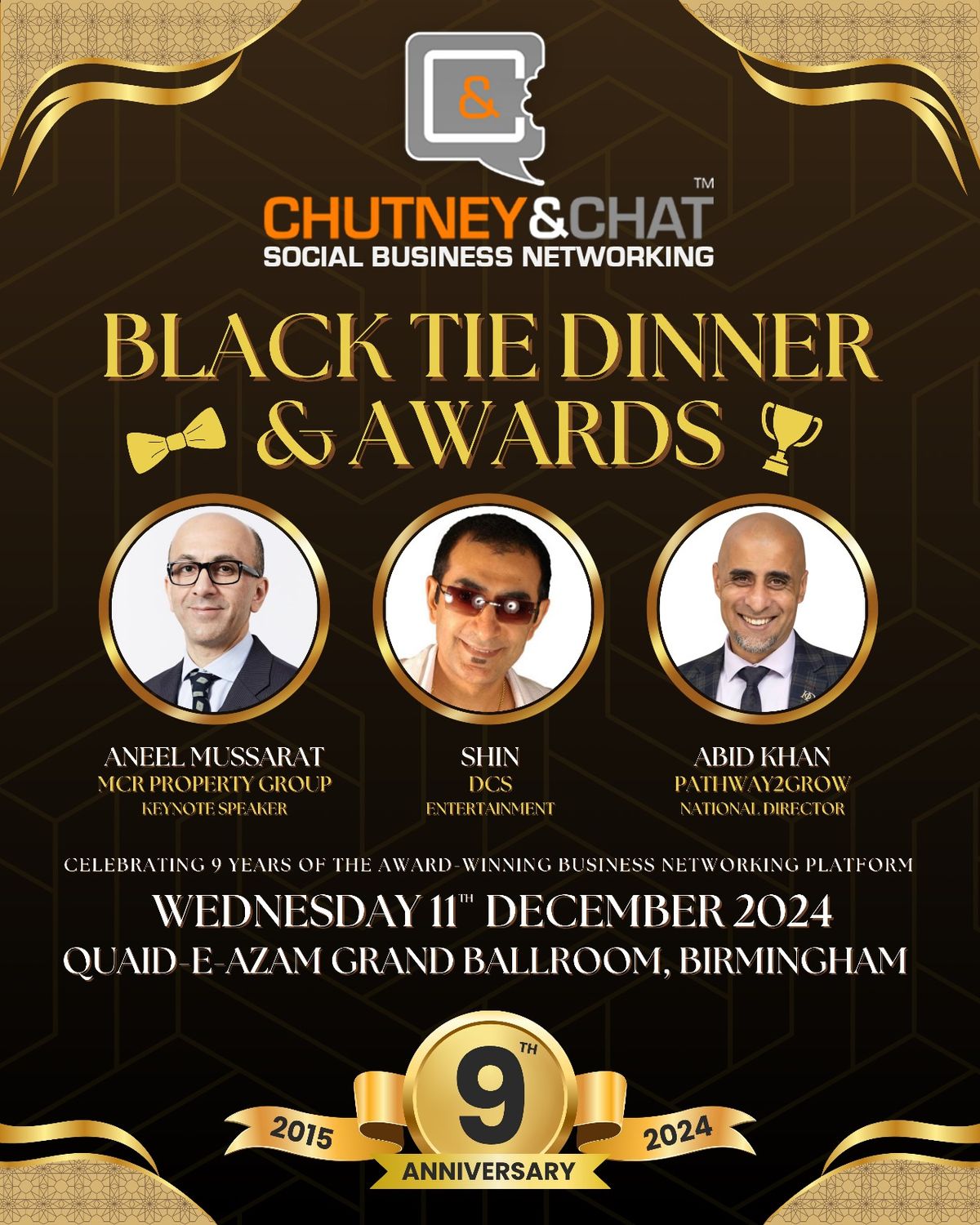 Chutneyandchat - Business Networking - Annual Event #Blacktie