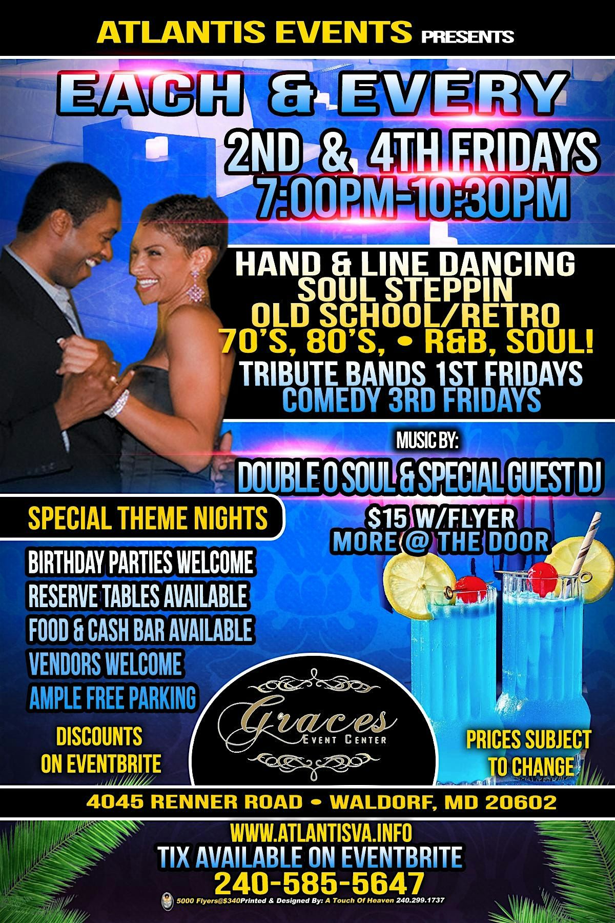 4th Fri. Aug 22, 2025 Hand\/Line Dancing @ Graces Event Center