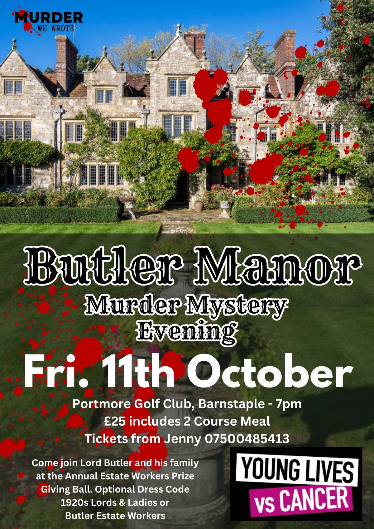 Murder Mystery Evening in aid of Young Lives v Cancer