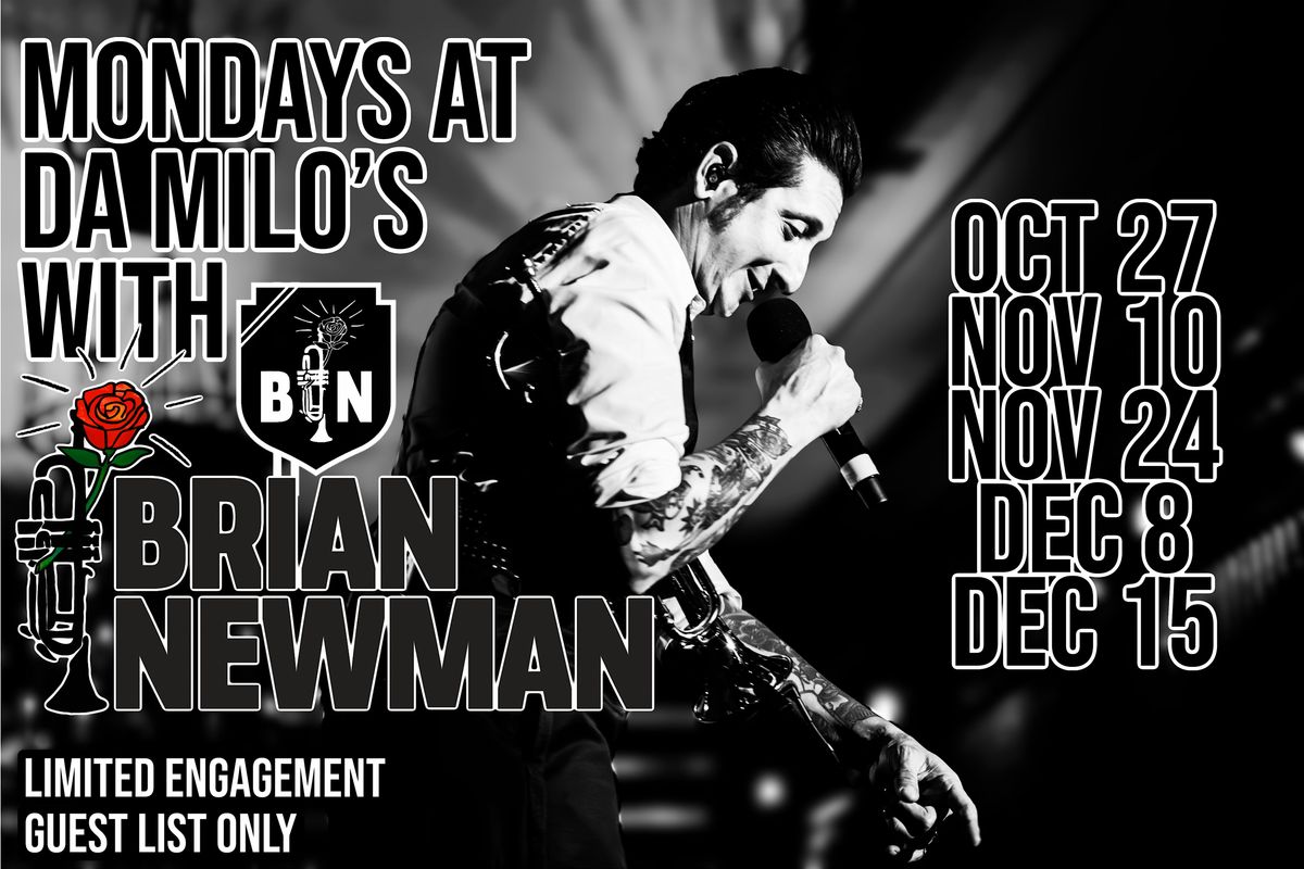 Monday Jazz with Brian Newman at Da Milio