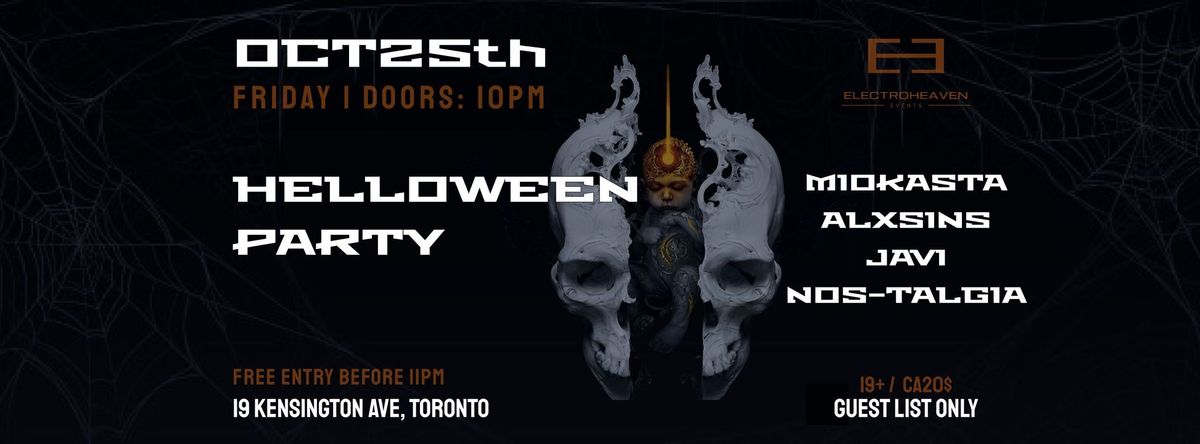 HALLOWEEN TECHNO PARTY - OCT25