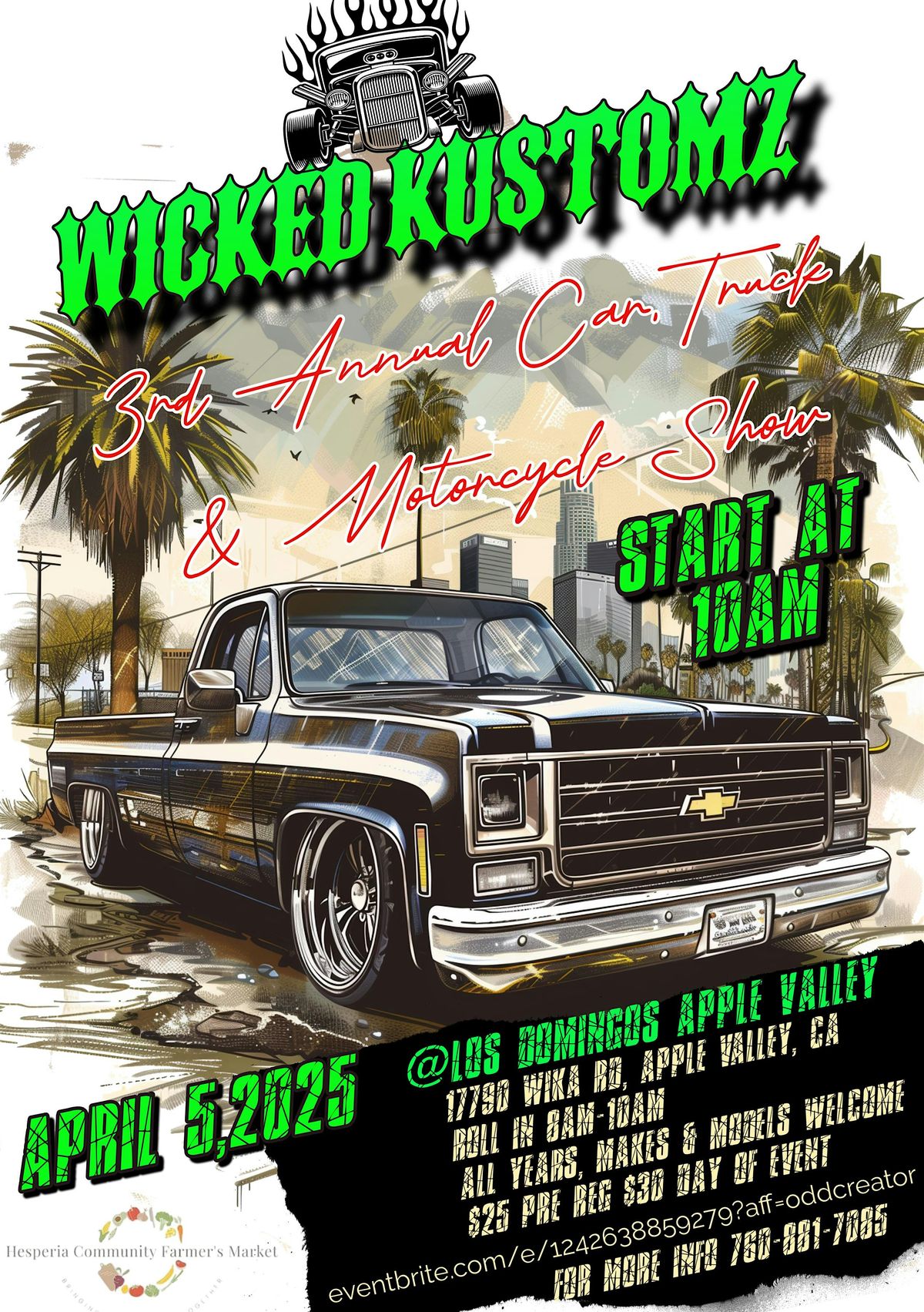 Wicked Kustomz 3rd Annual Car, Truck & Motorcycle Show