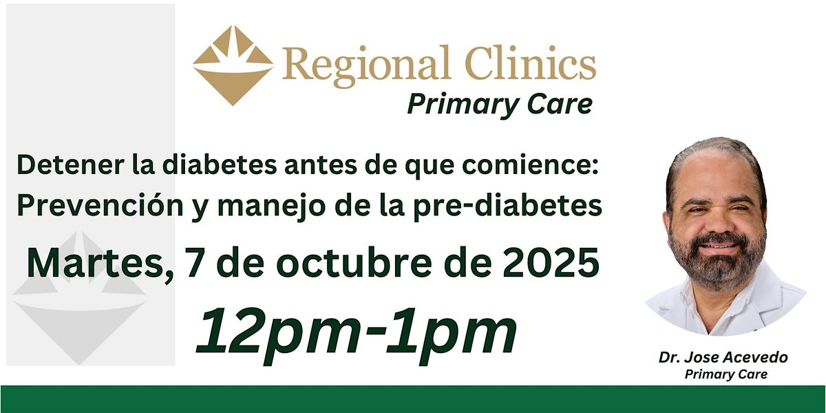 Detener la diabetes antes de que comience: Prevenci\u00f3n y manejo de la predia