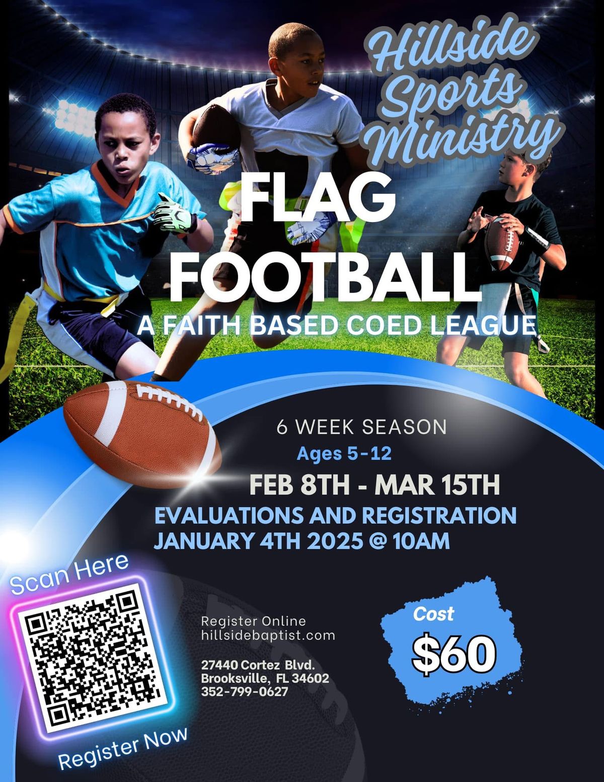 Flag Football Evaluation and Registration 