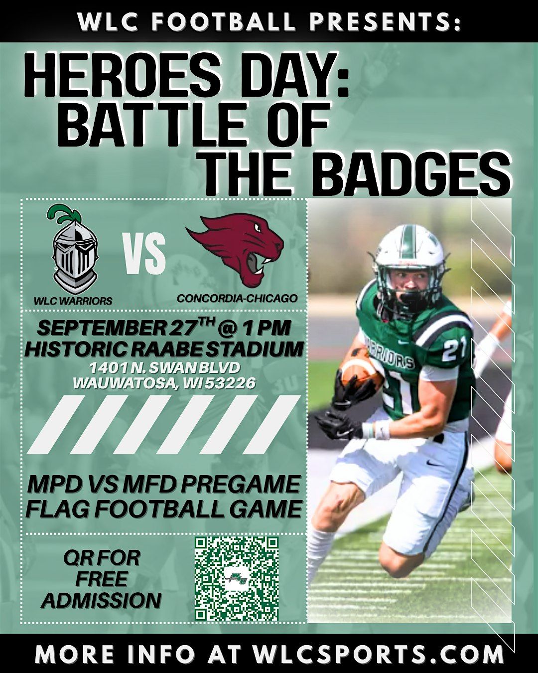 Wisconsin Lutheran College Football Heroes Day