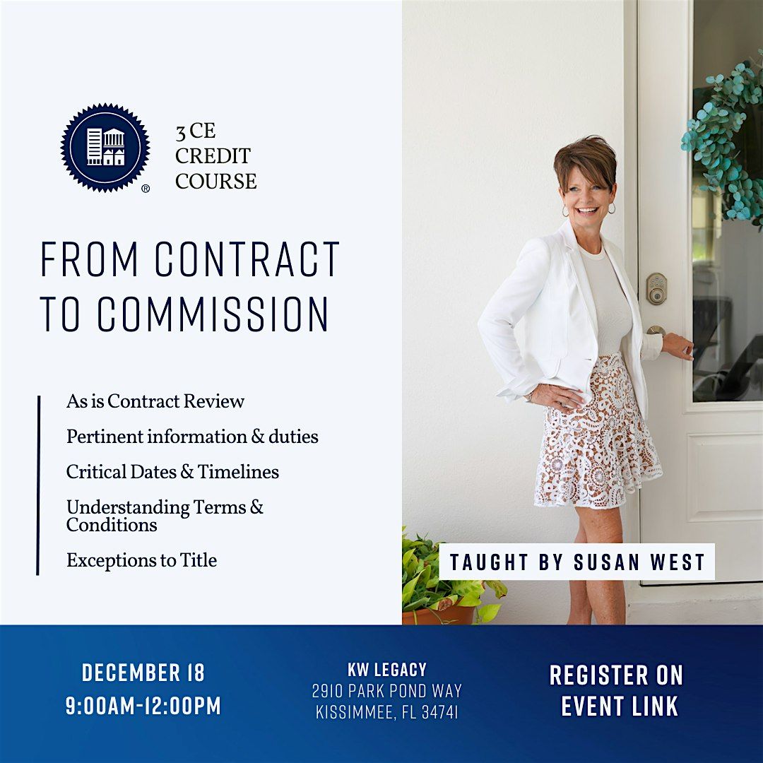 From Contract to Commission