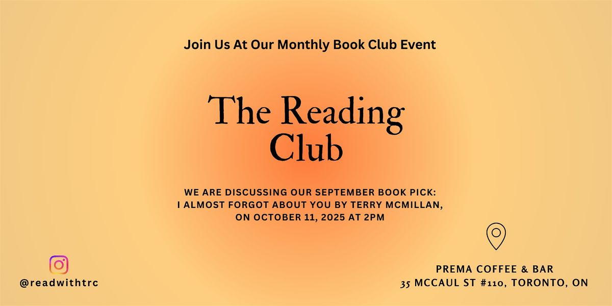 The Reading Club: I Almost Forgot About You - Terry McMillan