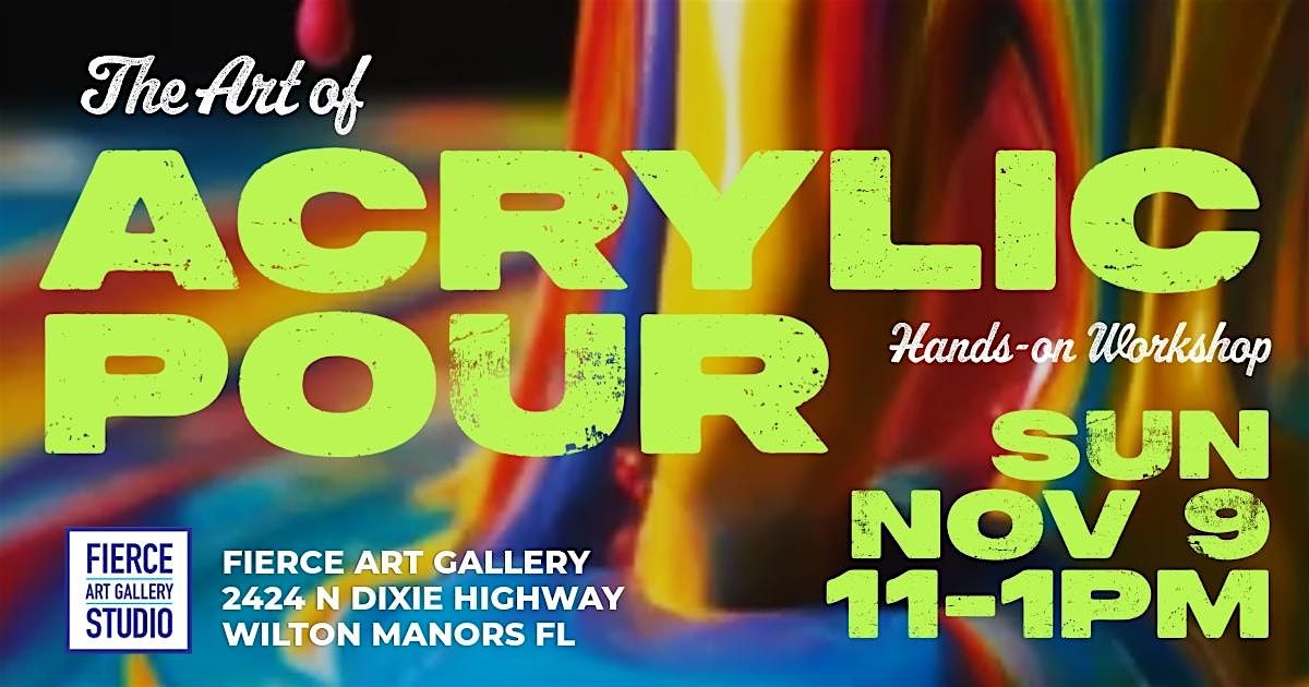 Ready to Pour, Play, and Let Go?  Acrylic Pour Class for all levels