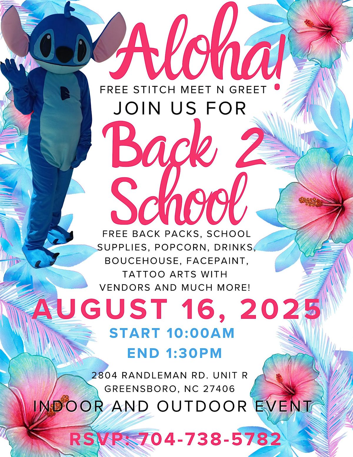 Back 2 School Aloha Event