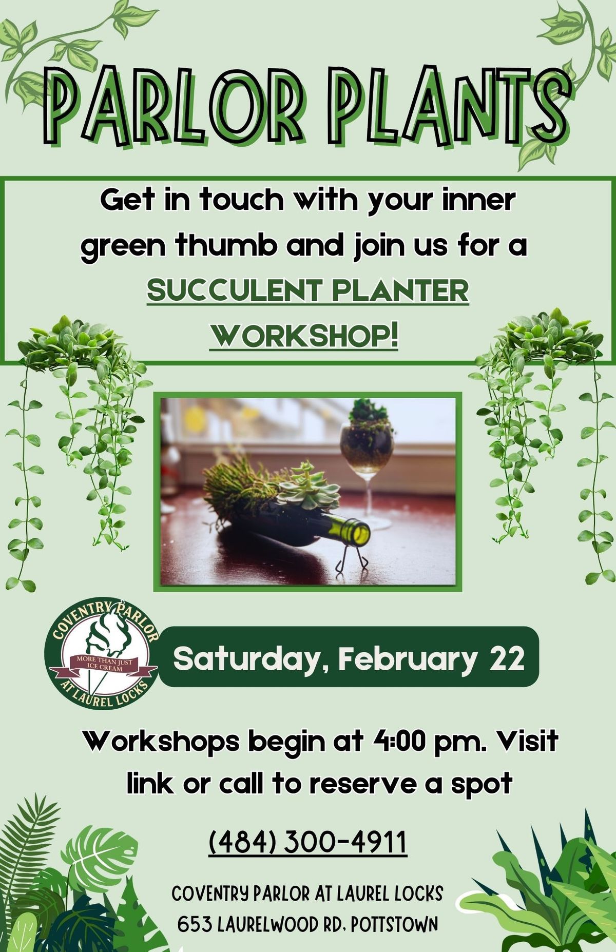 Parlor Plants Succulent Planter Workshop