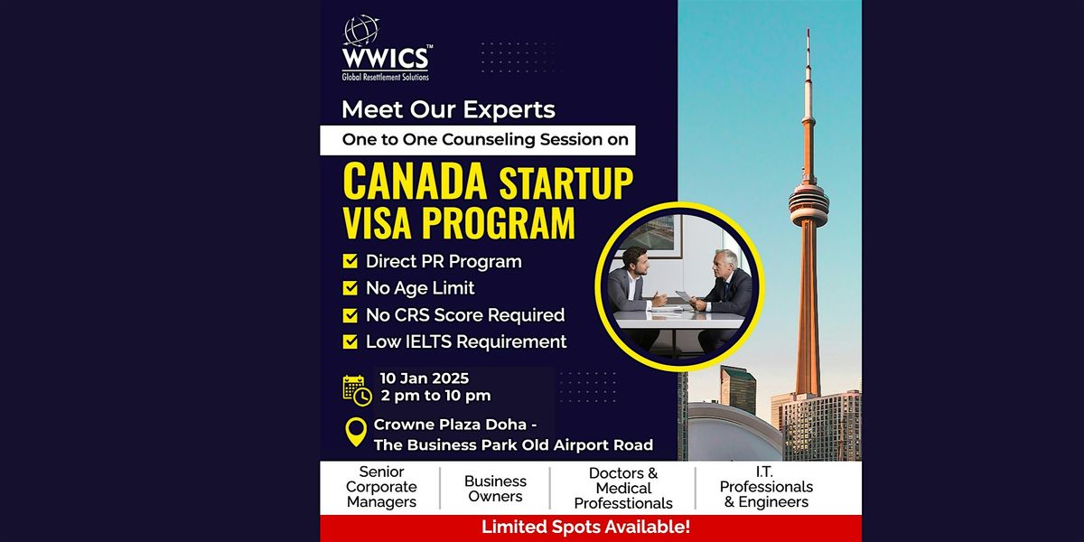 Canada Startup Mega Event: Your Gateway to Canada Permanent Residency