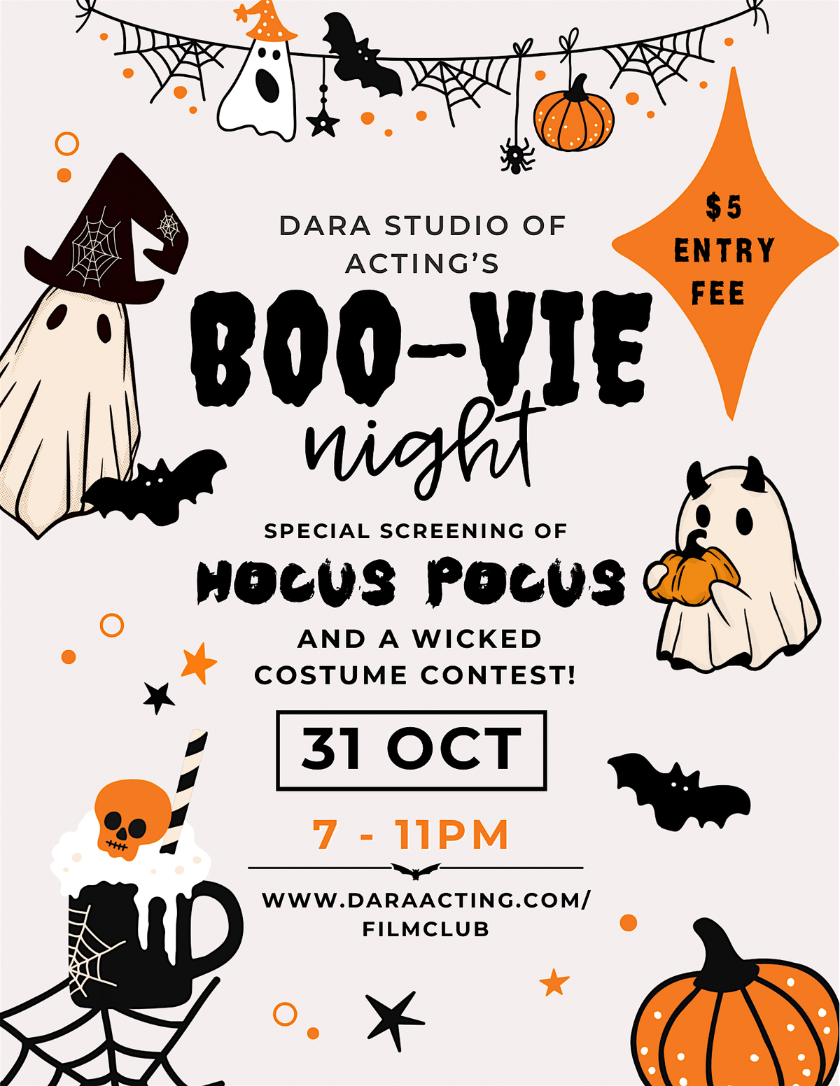DARA Studio of Acting's BOO-VIE Night