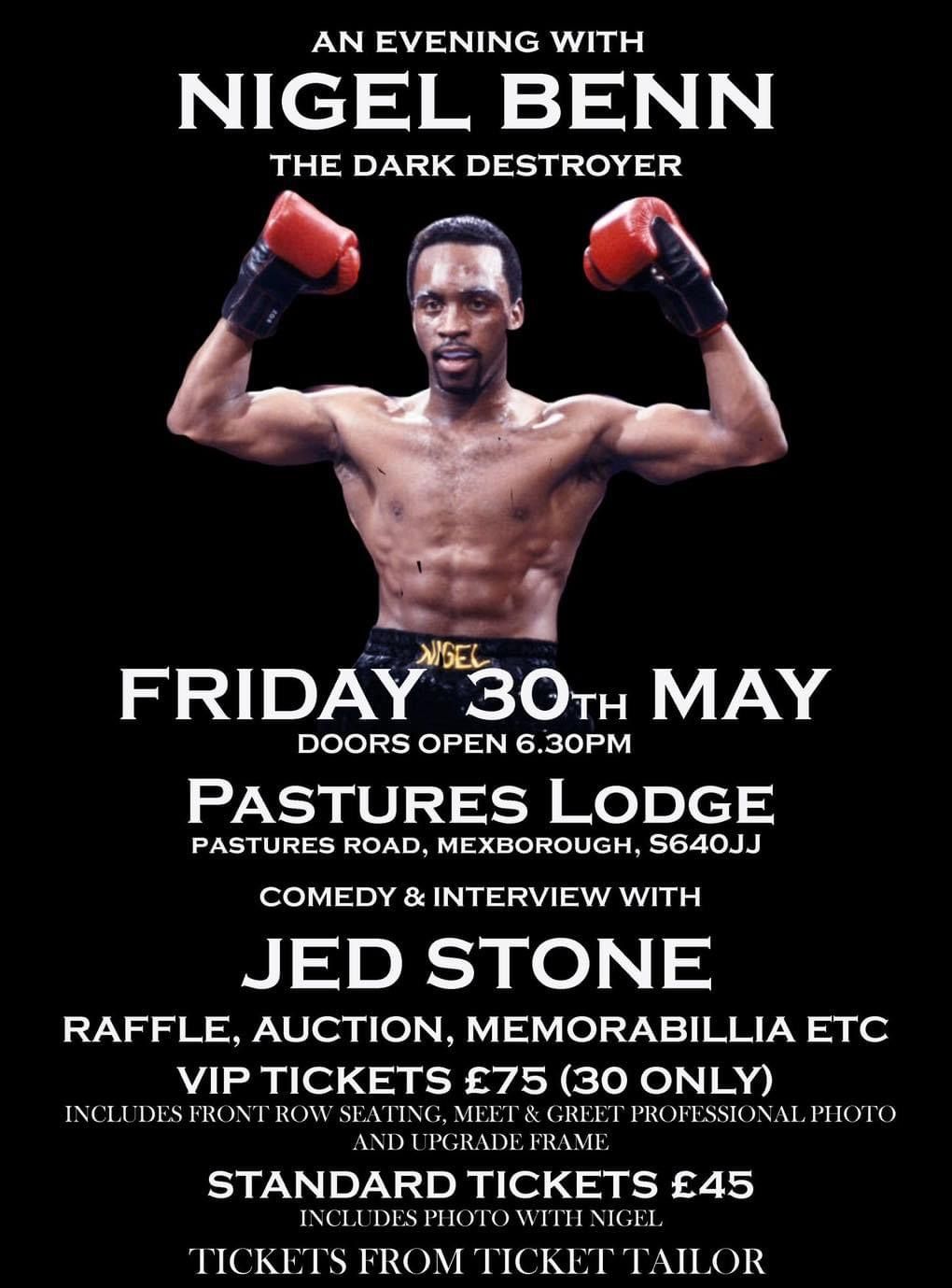 An Evening with Nigel Benn - Friday 30th May 2025 