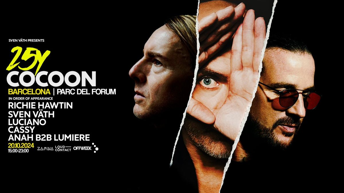 Cocoon 25Y @ Barcelona w\/ Sven V\u00e4th, Richie Hawtin, Luciano, Cassy, Anah B2B Lumiere