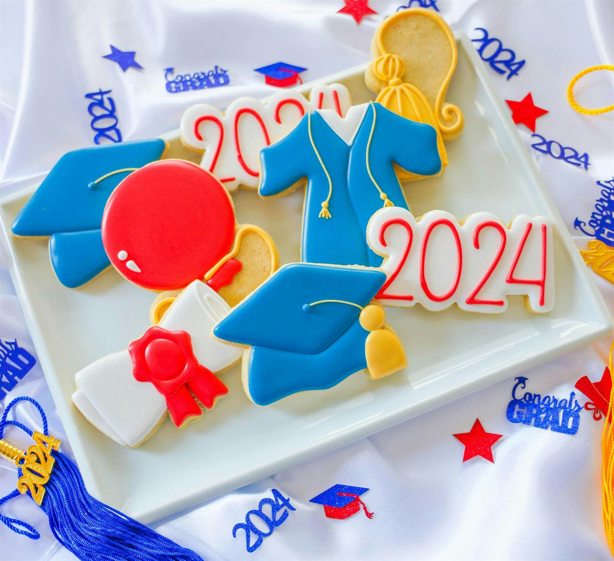 Congrats Grad - get your degree in sugar cookie decorating class