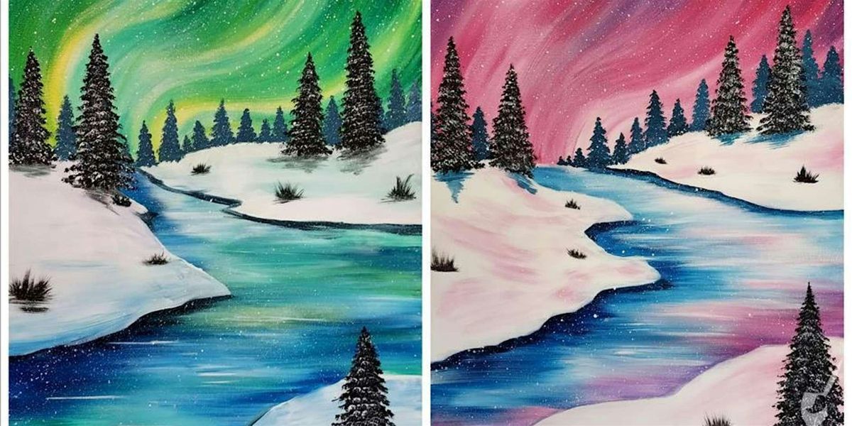 Magic of the Northern Lights - Paint and Sip by Classpop!\u2122