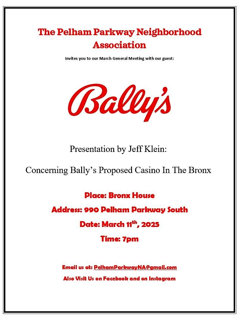 Pelham Parkway Neighborhood Association Hosts March Event