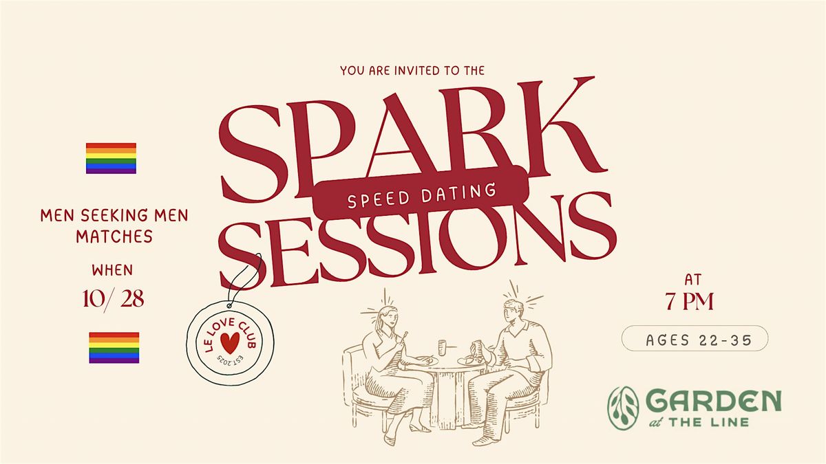 Spark Sessions: Queer Speed Dating | Men seeking Men Matches (Ages 22-35)