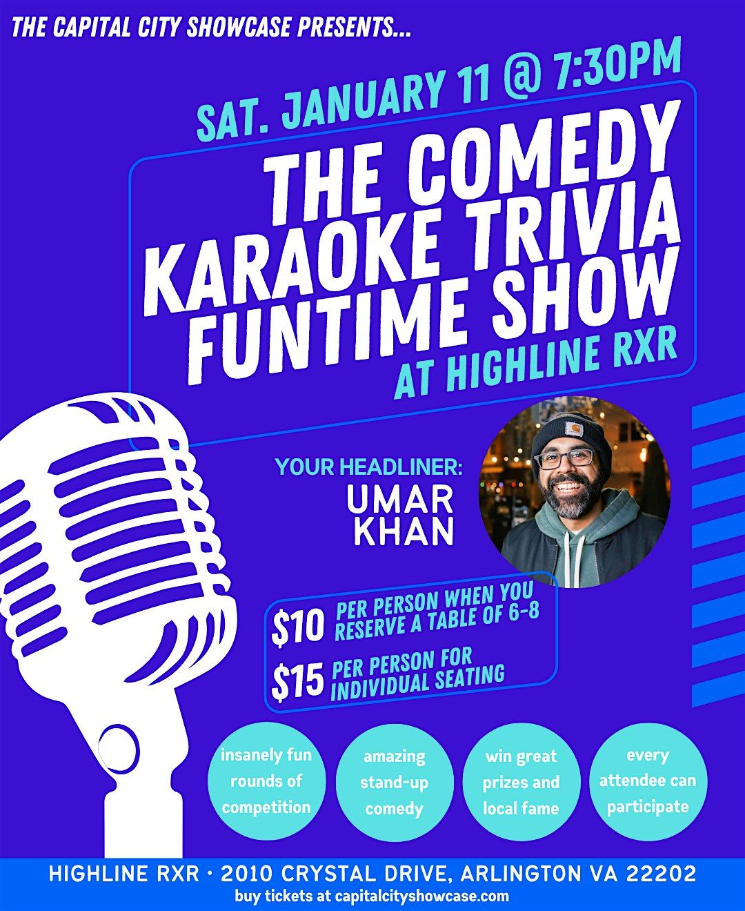 The Comedy Karaoke Trivia Funtime Show with Umar Khan