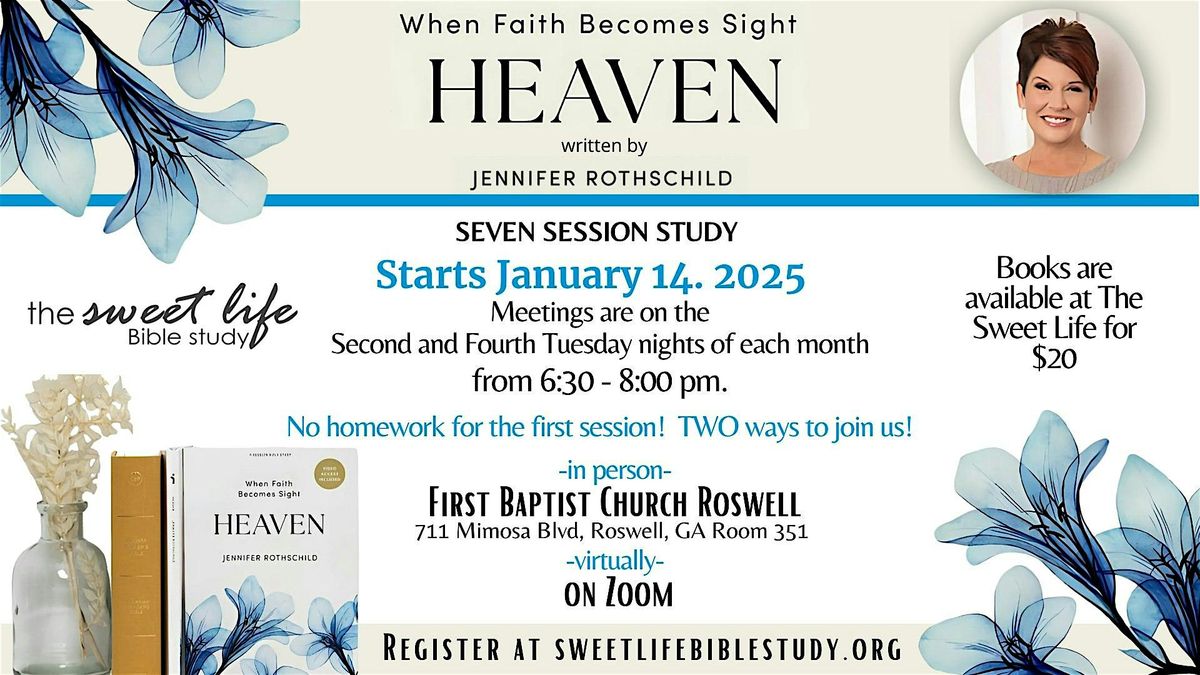 The Sweet Life Bible Study for Single\/Single-Again Women Jan. 14 , 2025