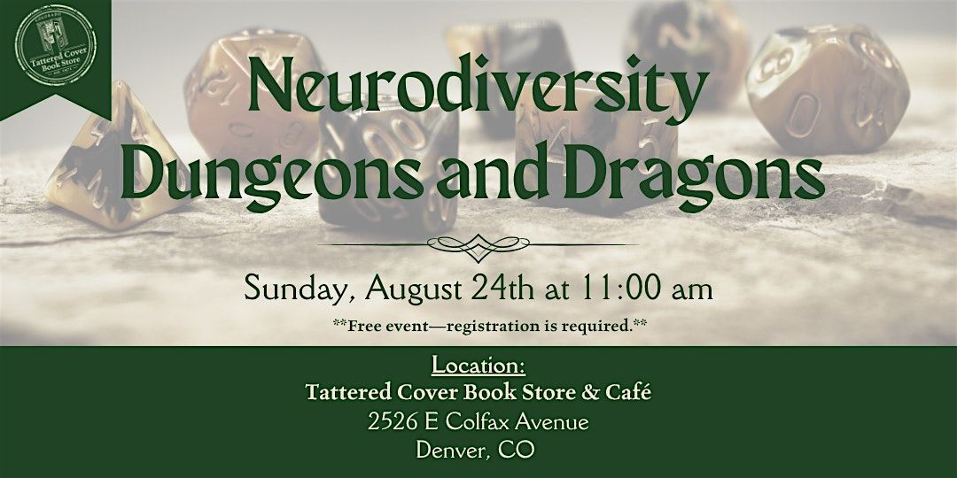 Neurodiversity Dungeons and Dragons Live at Tattered Cover Colfax