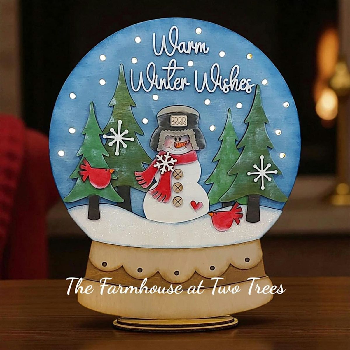 Two Trees DIY Clas: Winter Snow Globe (w\/Lights)