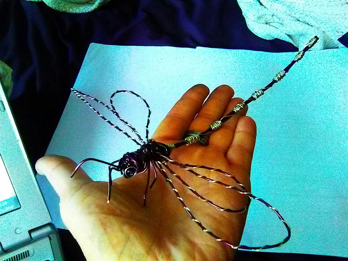 Intro to Wire Bending - Make Your Very Own DRAGONFLY! - Gulp & Sculpt BYOB