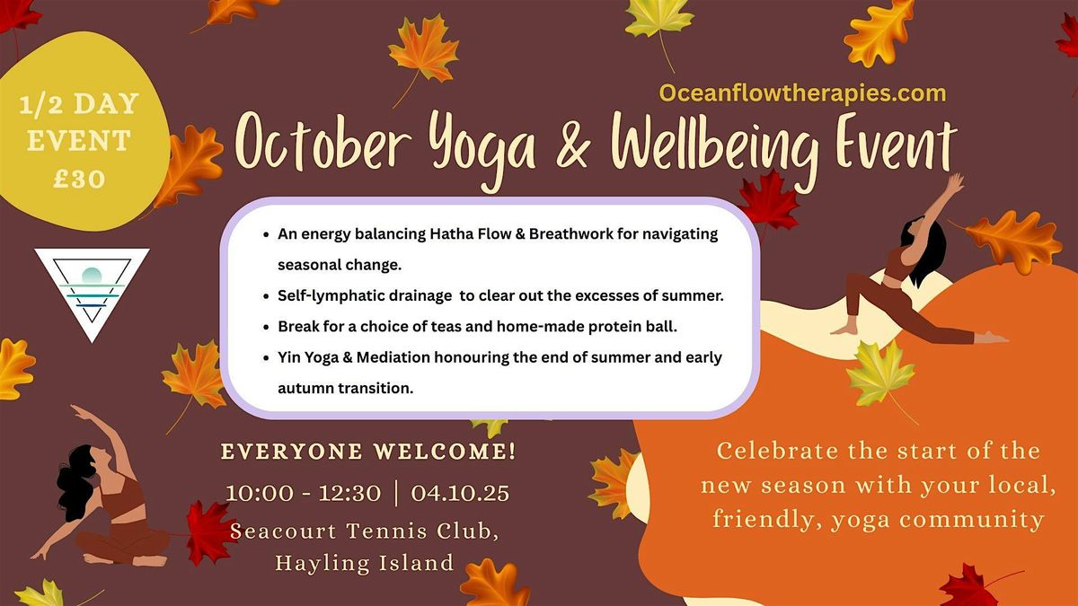 October Yoga & Wellbeing 1\/2 day Retreat