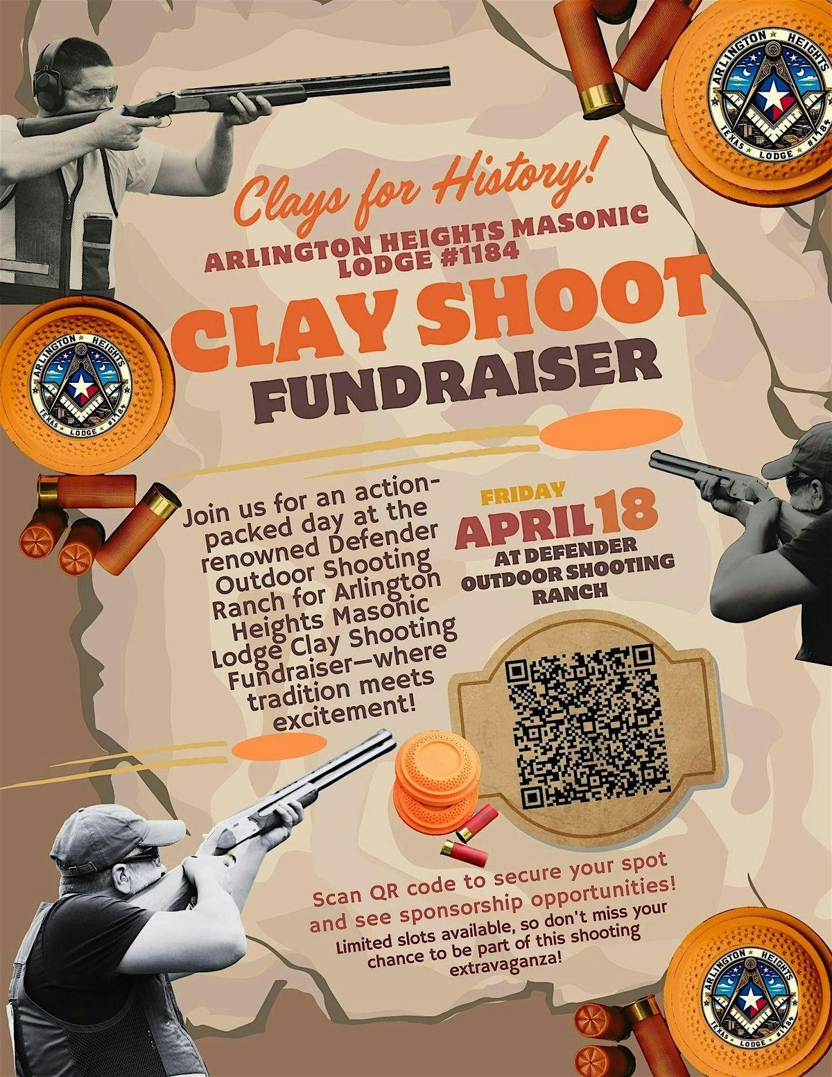 Clays for History: Supporting Arlington Heights Masonic Lodge #1184