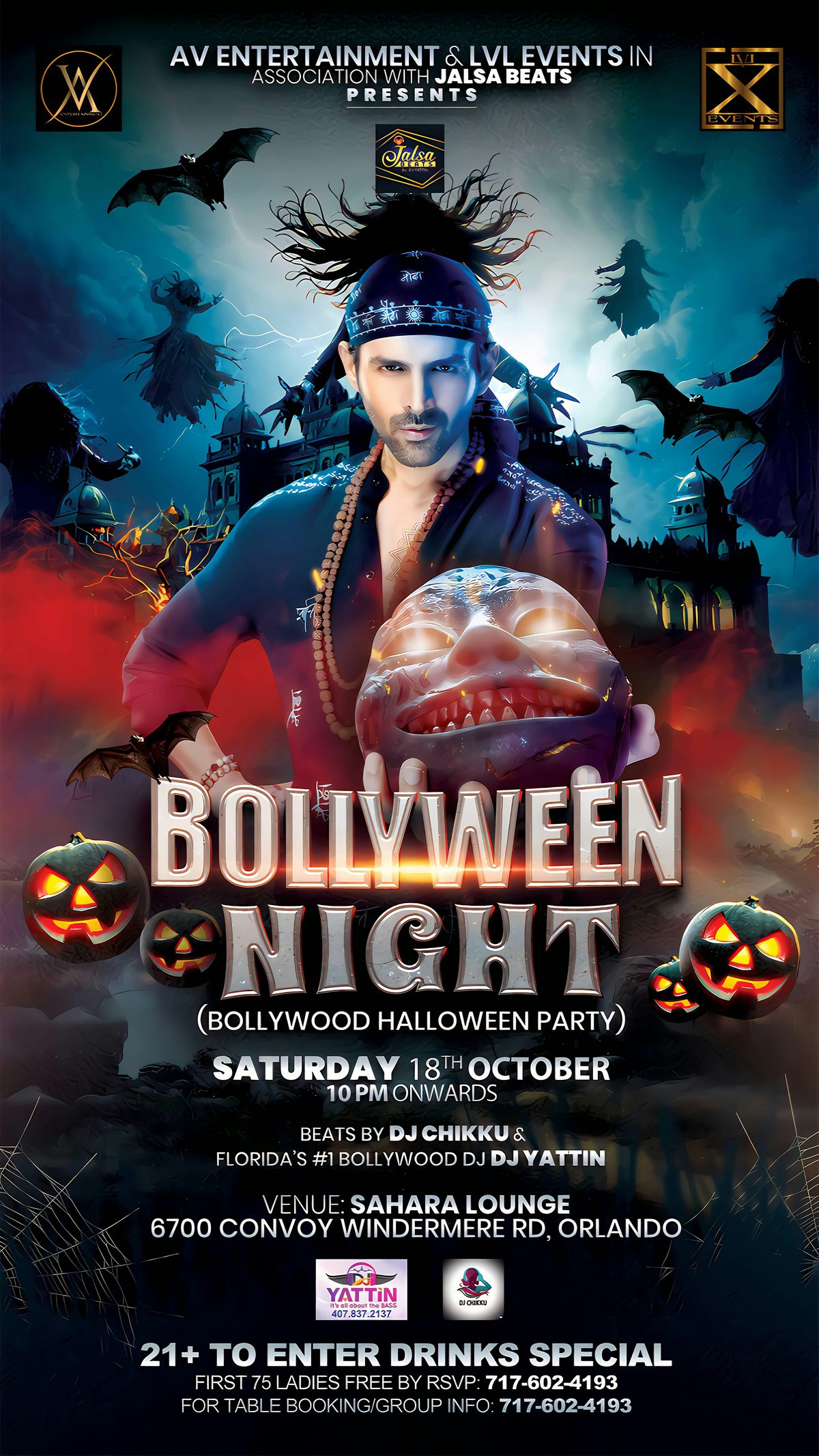 Bollyween Night -Bollywood-themed Halloween party night in Orlando, FL