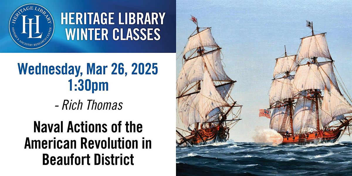 Naval Actions of the American Revolution in Beaufort District