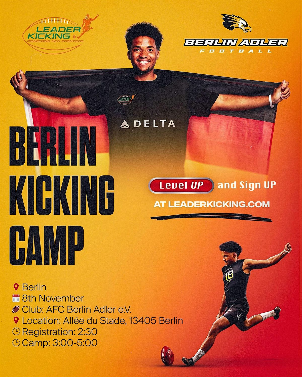 Berlin Kicking & Punting Camp - Leader Kicking