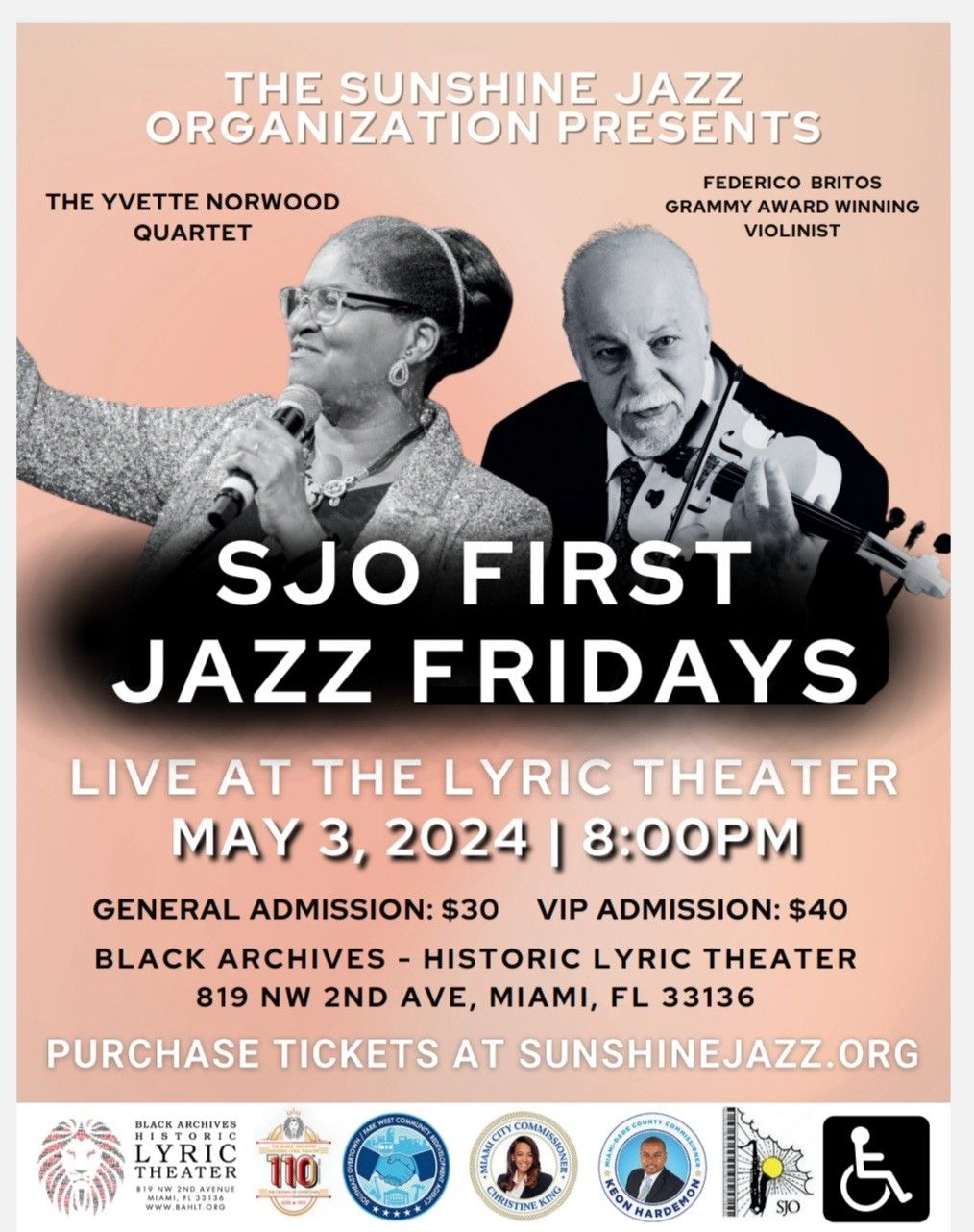 SJO Jazz presents monthly series "1st Fridays Live at The Lyric""