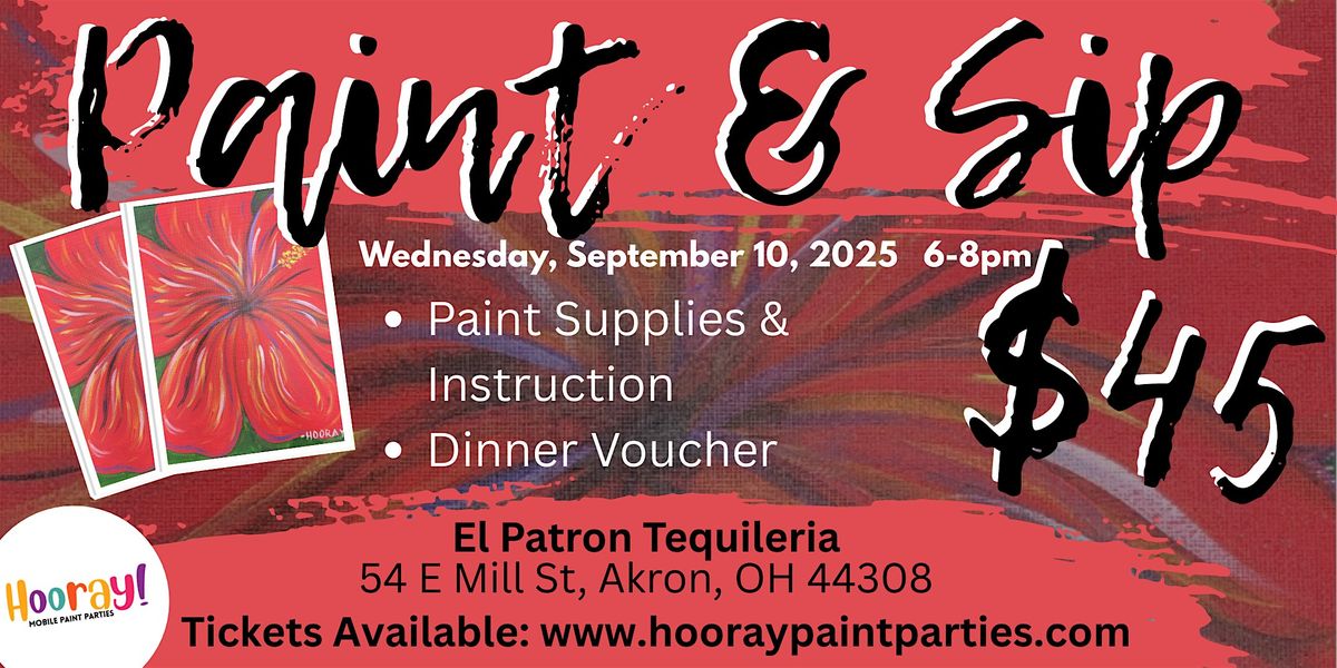 Hibiscus Paint and Sip