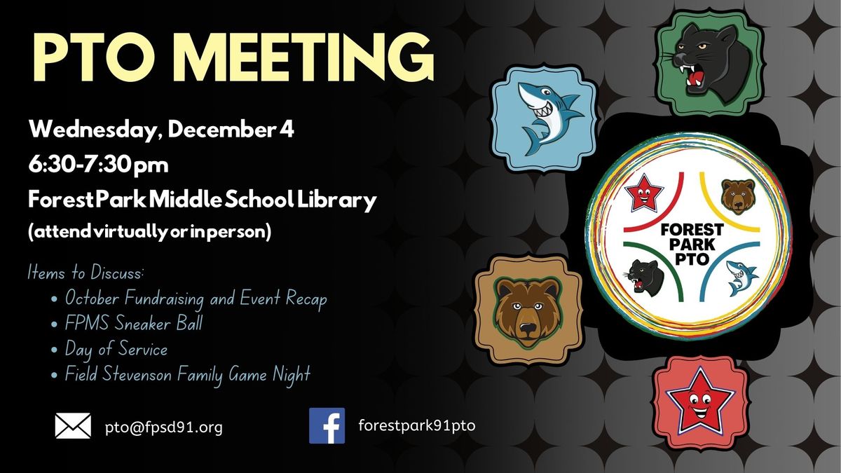 December Monthly PTO Meeting