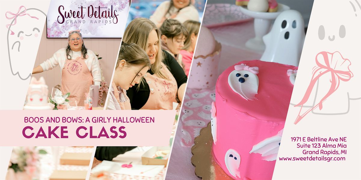 Pink Halloween CAKE Decorating Class