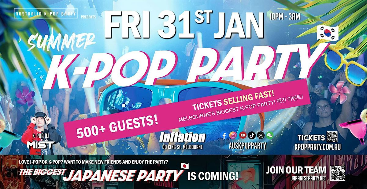 Melbourne's Biggest K-Pop Party \ucf00\uc774\ud31d \ud30c\ud2f0 | Fri 31st Jan [500+ Guests]