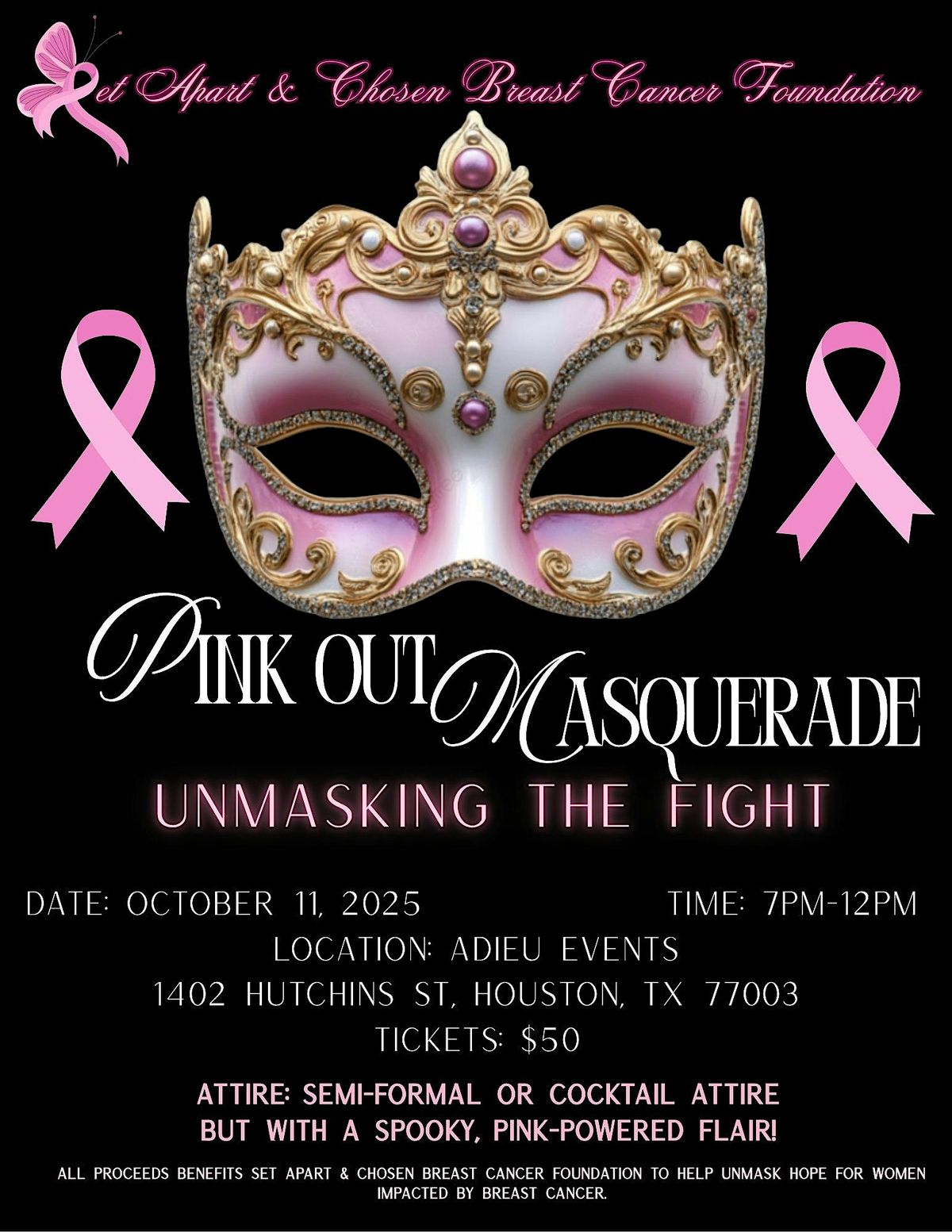 Pink Out Masquerade \u2013 Unmasking the Fight