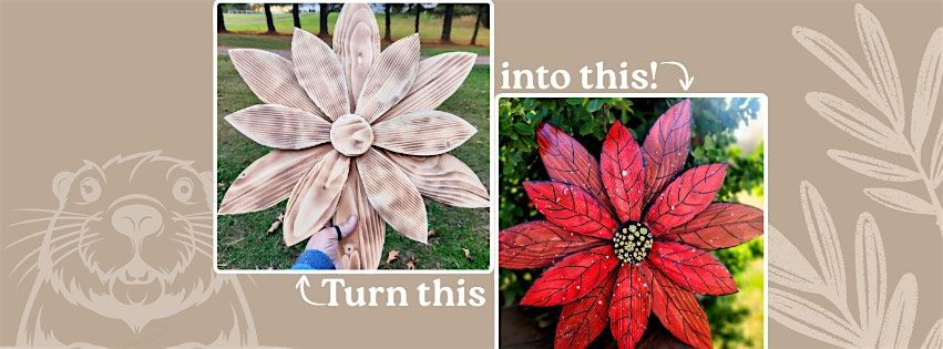 DIY Wooden Poinsettia Workshop