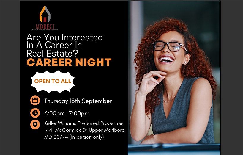 CAREER NIGHT: Are You Interested In A Career In Real Estate?