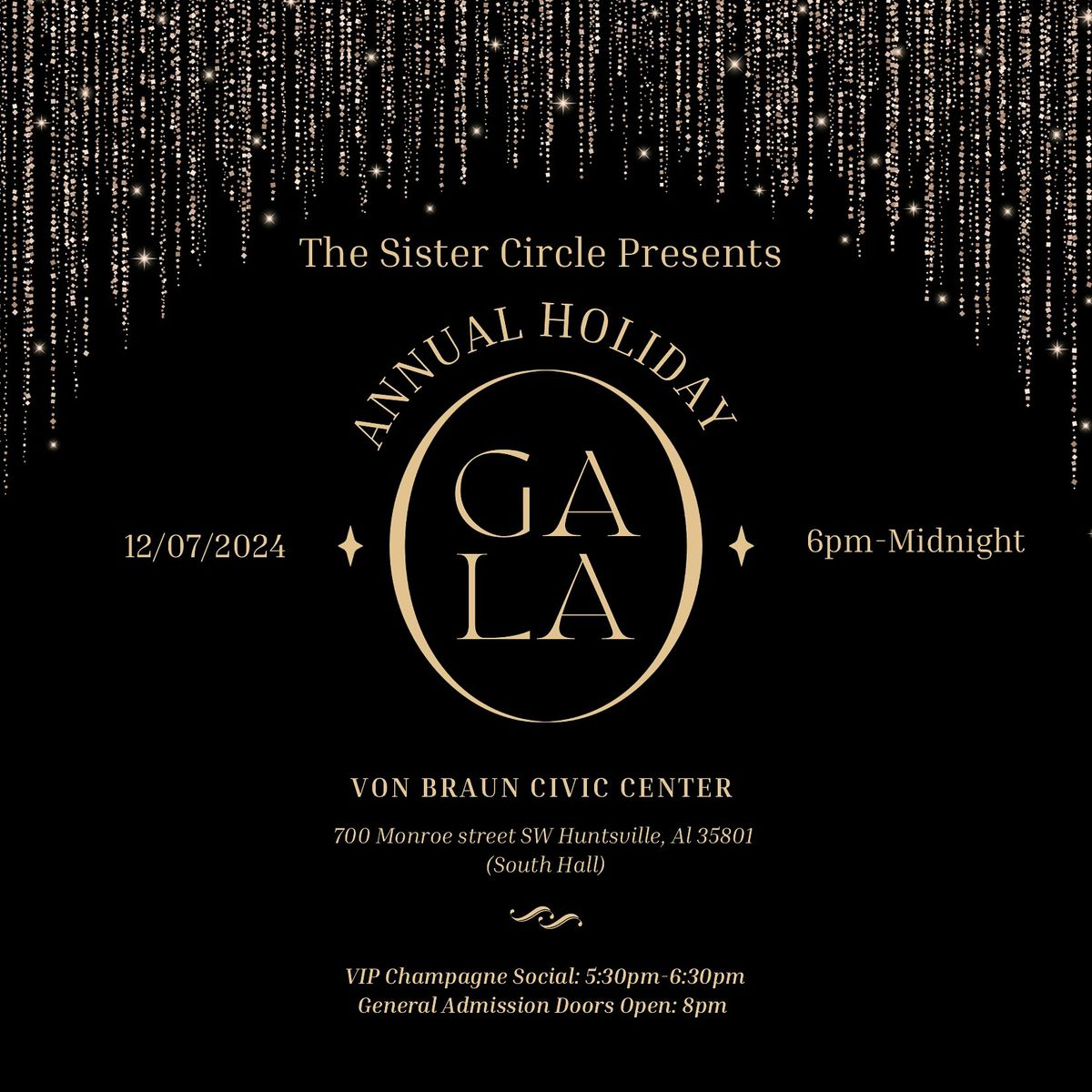 The Sister Circle Presents The 2nd Annual Holiday Gala