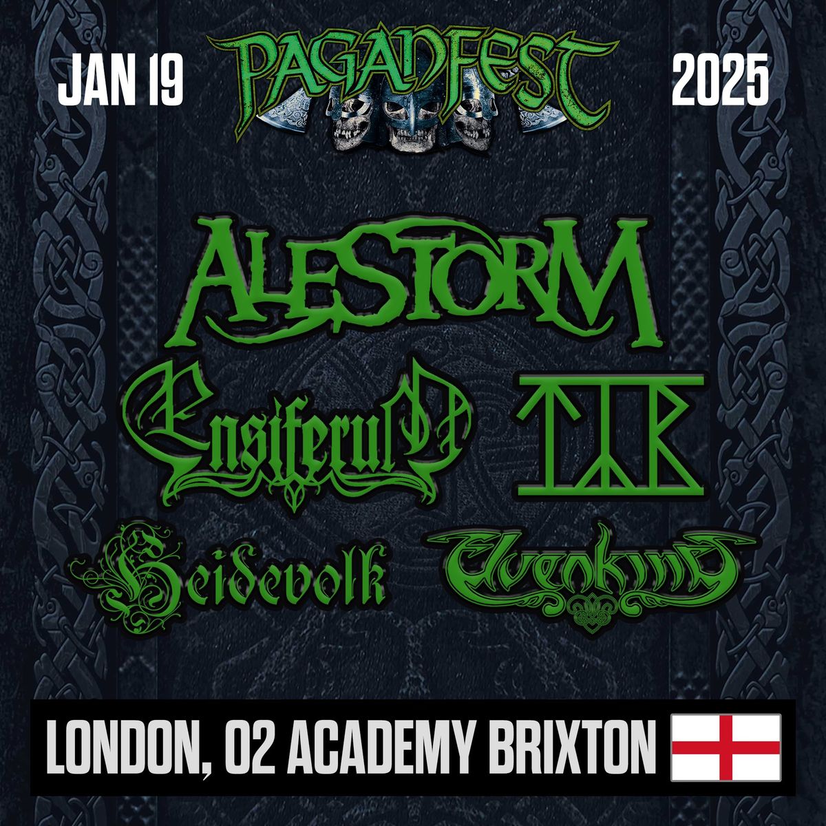 Paganfest MMXXV London - Alestorm, Ensiferum, T\u00fdr, Heidevolk, Elvenking