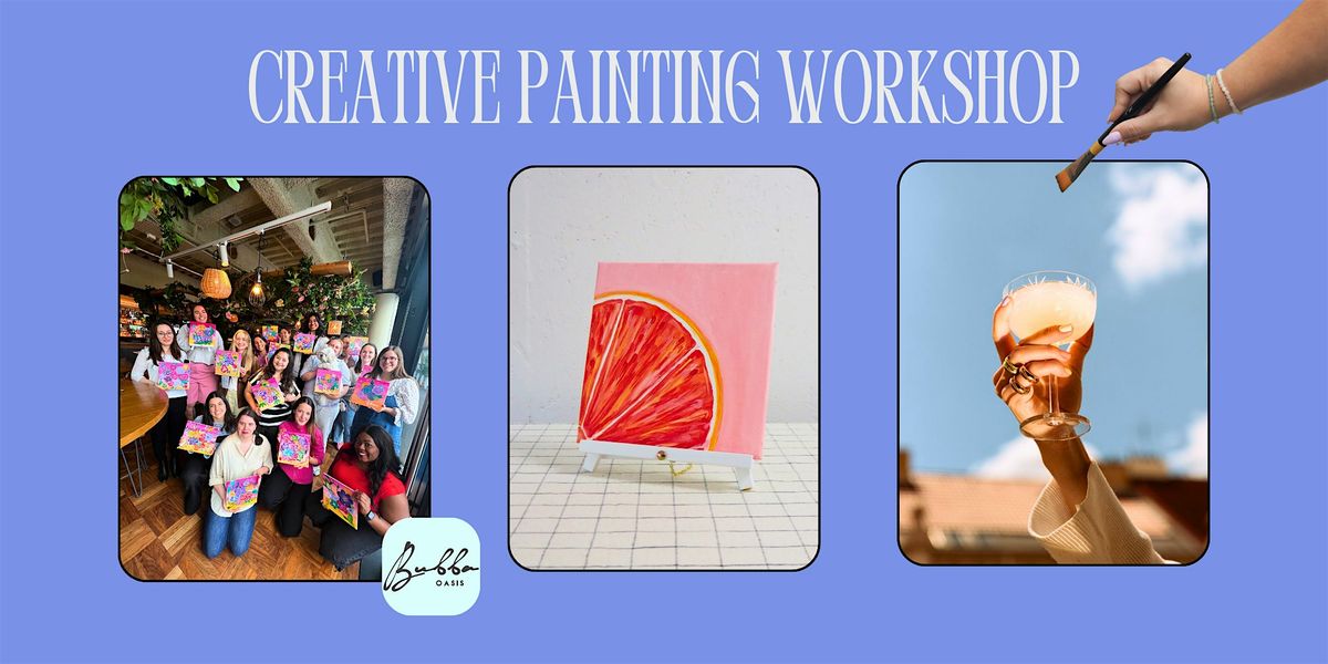 Juicy Gin-Inspired Paint & Sip Creative Painting Workshop