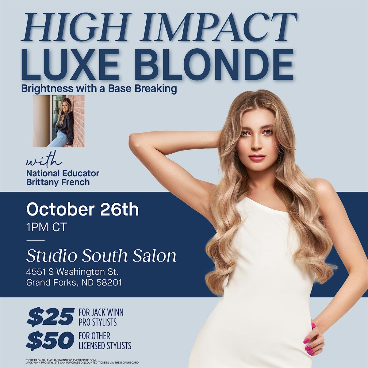 High Impact Luxe Blonde: Brightness with a Base Breaking | Grand Forks, ND