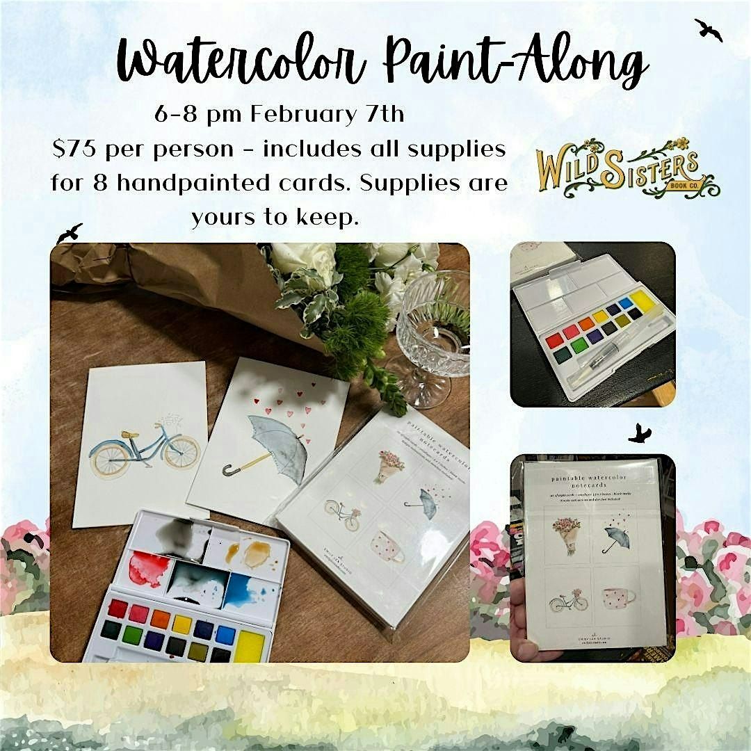 Watercolor Paint Along with Wild Sisters Book Company