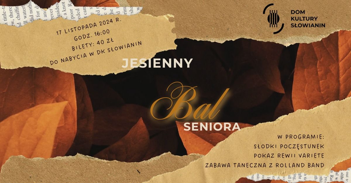 Jesienny Bal Seniora w DK S\u0142owianin