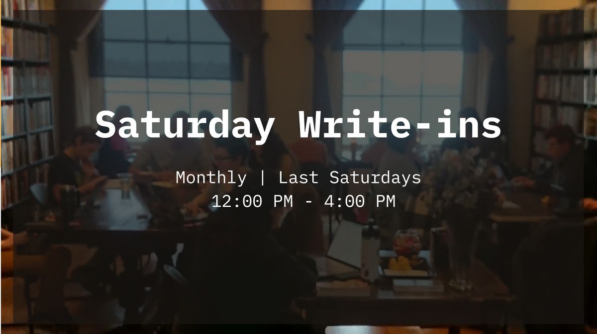 Saturday Write-ins at Folio