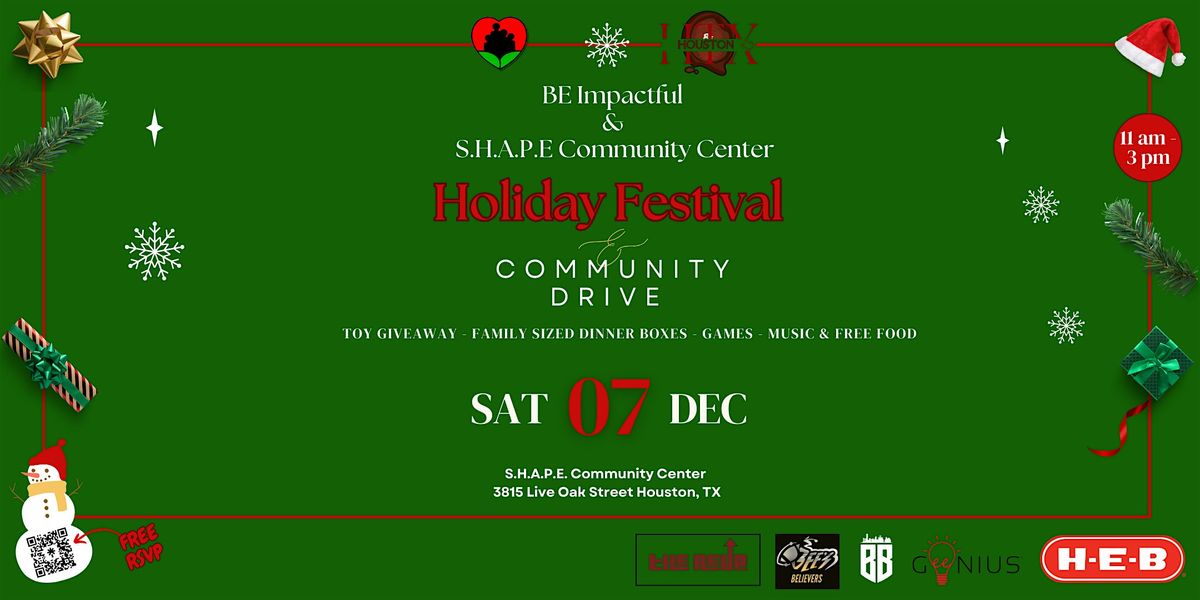 Community Holiday Festival  -  Toy & Dinner Giveaway