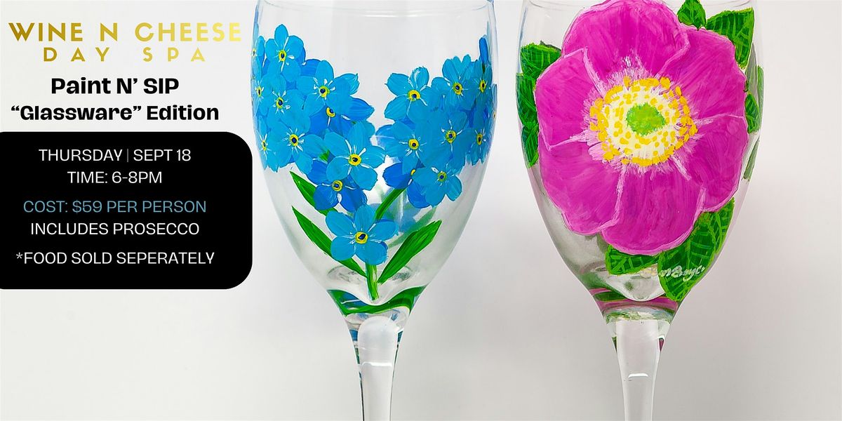 Paint N' Sip w\/ Glassware