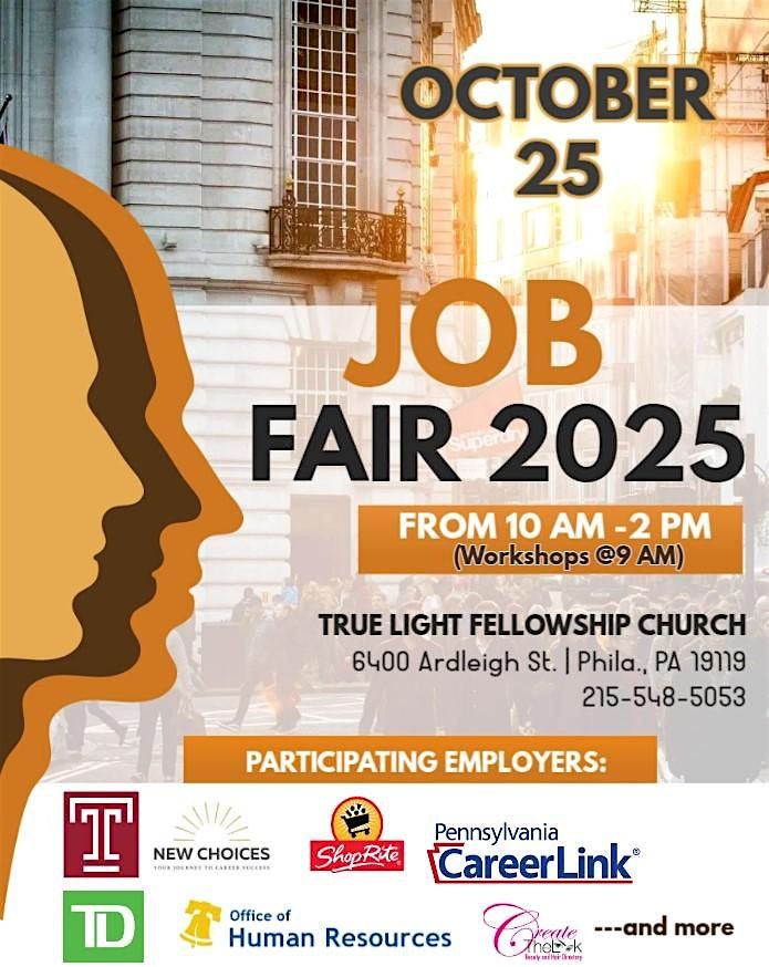 Job Fair 2025 presented by True Light Fellowship Church